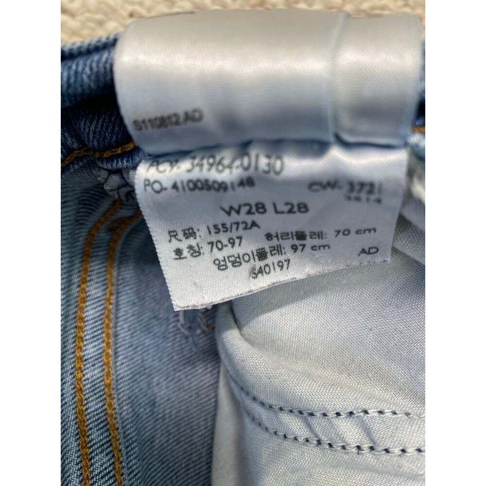 Levi’s Wedgie Straight High Rise Crop Button Fly Women's Jeans Size 28 - Picture 10 of 10